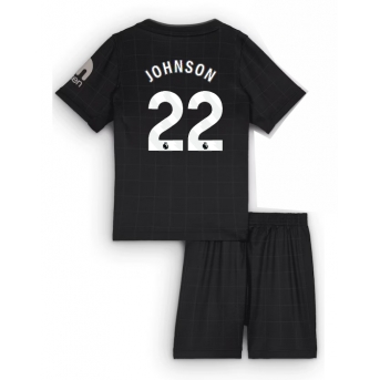 Tottenham Hotspur Brennan Johnson #22 Maglia Gara Trasferta Repliche 2025-26 Bambino Maniche Corte
